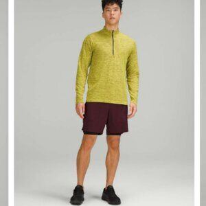 Lululemon Metal Vent Tech Midweight Half-Zip - Cassis / Sonic Yellow